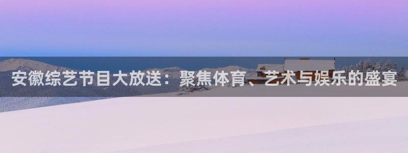 安徽综艺节目大放送：聚焦体育、艺术与娱乐的盛宴